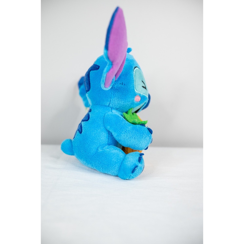 Disney Stitch Plush Toy small 7" Blue New Pineapple Winking Lilo &‎ Stitch - Picture 2 of 4